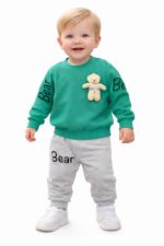 Unisex Bebek  Pamuk 2'li Takım-YEŞİL - Görsel 2