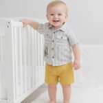 Bebek&Çocuk %100 Pamuklu Düğmeli Alt Üst Şort Takım