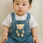 UNİSEX Ayıcıklı Bebek Kot Slopet 6-9-12-18 AY TAKIM (Kopya)